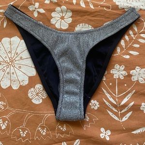 Triangl Swimwear Silver Bikini Bottoms